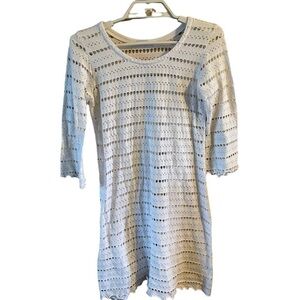 Biondo Beverly Hills white resort wear dress swimsuit coverup size XS